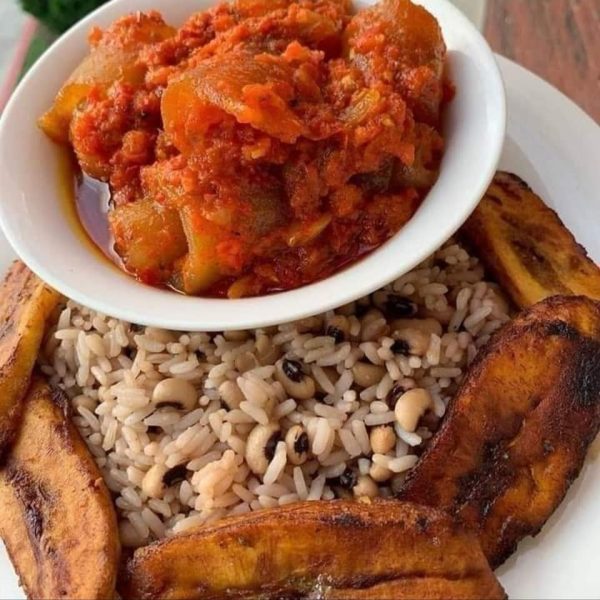 Rice and beans with meat